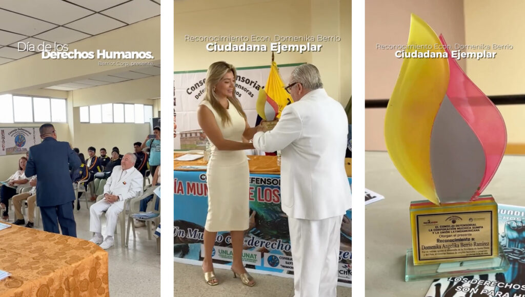 Domenika Berrio Ciudadana Ejemplar