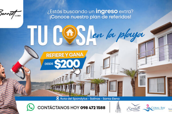 ¡Refiere y gana con BerriotCorp mientras ayudas a tus familiares o amigos a encontrar el hogar de sus sueños!