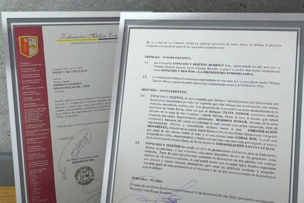 Convenio institucional con al Federación Médica Ecuatoriana